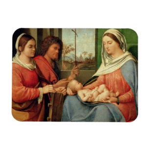 Madonna en kind met heiligen 2 magneet