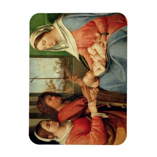 Madonna en kind met heiligen 2 magneet (Verticaal)