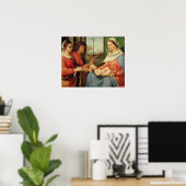Madonna en kind met heiligen 2 poster (Thuiskantoor)