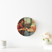 Madonna en kind met heiligen 2 ronde klok (Huis)