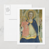 Madonna en Kind met heiligen, detail sh Briefkaart (Voorkant / Achterkant)