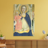 Madonna en Kind met heiligen, detail sh Canvas Afdruk (Insitu (Woonkamer))