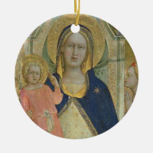 Madonna en Kind met heiligen, detail sh Keramisch Ornament (Voorkant)
