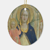 Madonna en Kind met heiligen, detail sh Keramisch Ornament (Links)