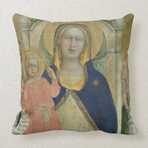 Madonna en Kind met heiligen, detail sh Kussen