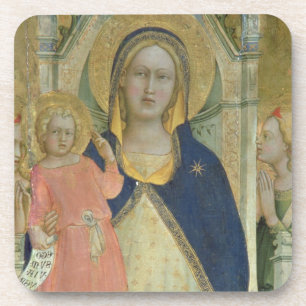 Madonna en Kind met heiligen, detail sh Onderzetter