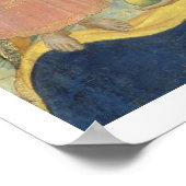Madonna en Kind met heiligen, detail sh Poster (Hoek)