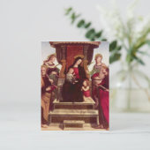 Madonna en Kind met heiligen door Raphael Briefkaart (Staand voorkant)