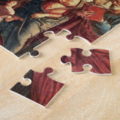 Madonna en kind met heiligen legpuzzel (Zijkant)