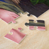Madonna en kind met heiligen legpuzzel (Zijkant)