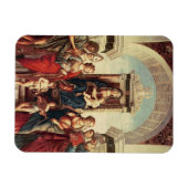 Madonna en kind met heiligen magneet (Horizontaal)
