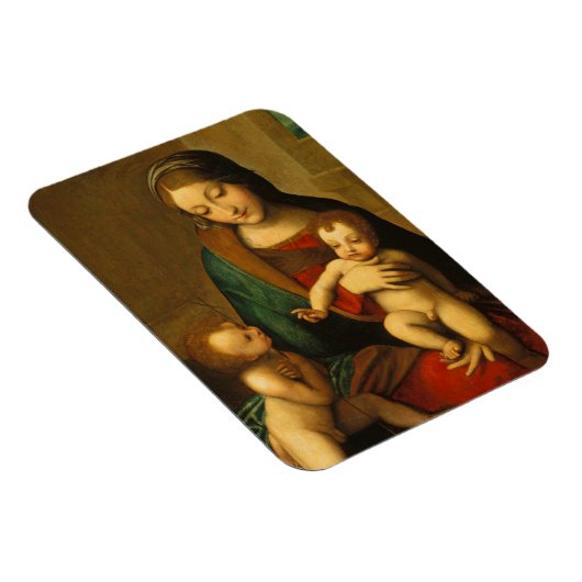 Madonna en kind met heiligen magneet (Rechterzijde)