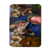 Madonna en kind met heiligen magneet (Verticaal)