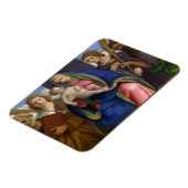 Madonna en kind met heiligen magneet (Linkerzijde)
