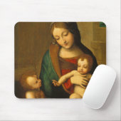 Madonna en kind met heiligen muismat (Met muis)