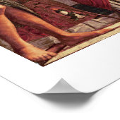 Madonna en kind met heiligen poster (Hoek)