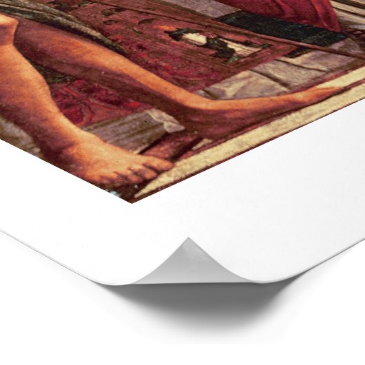 Madonna en kind met heiligen poster (Hoek)