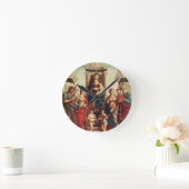Madonna en kind met heiligen ronde klok (Huis)