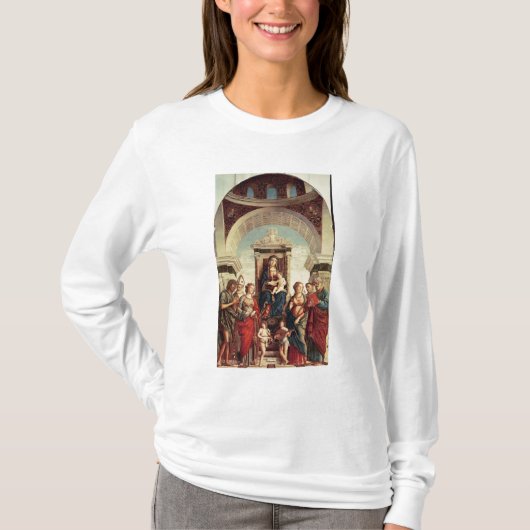 Madonna en kind met heiligen t-shirt (Voorkant)
