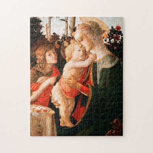 Madonna en Kind met Johannes de Doper Legpuzzel (Verticaal)