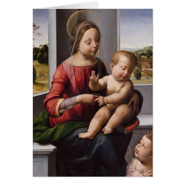 Madonna en kind met John de Baptist (Voorkant)