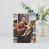 Madonna en kind met John de Baptist Briefkaart (Staand voorkant)