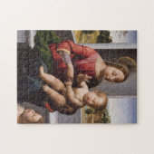 Madonna en kind met John de Baptist Legpuzzel (Horizontaal)
