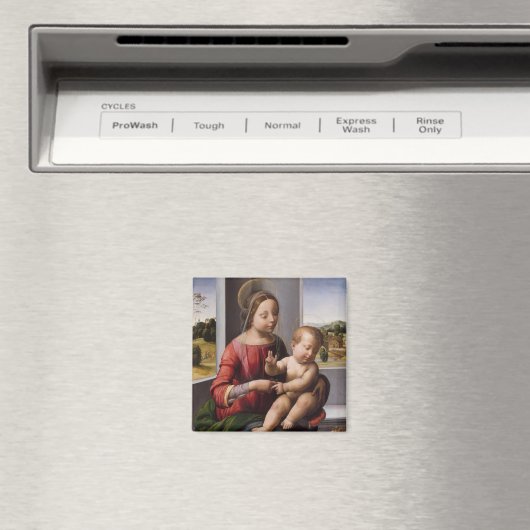 Madonna en kind met John de Baptist Magneet (Insitu (Vaatwasser))