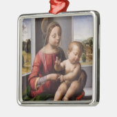 Madonna en kind met John de Baptist Metalen Ornament (Links)