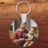 Madonna en kind met John de Baptist Sleutelhanger (Voorkant)