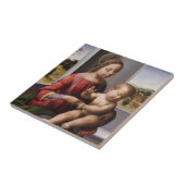 Madonna en kind met John de Baptist Tegeltje (Zijkant)