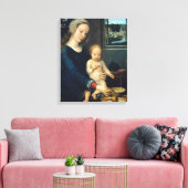 Madonna en Kind Met Melksoep - Gerard David Canvas Afdruk (Insitu (Woonkamer))
