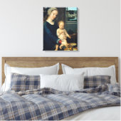 Madonna en Kind Met Melksoep - Gerard David Canvas Afdruk (Insitu (Slaapkamer))