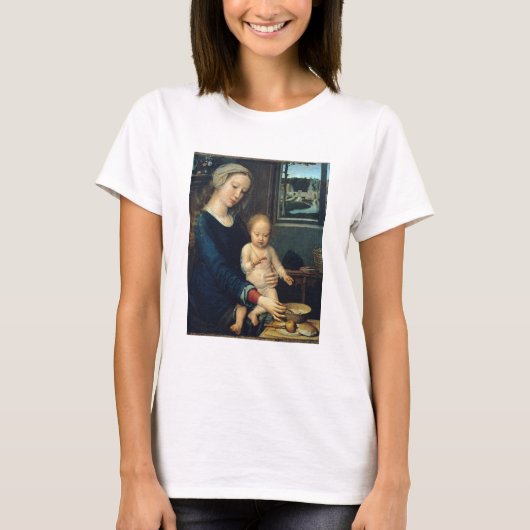 Madonna en kind met melksoep - Gerard David - T-shirt (Voorkant)