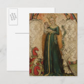 Madonna en kind met oorlogen van Korn, 1440-50 Briefkaart (Voorkant / Achterkant)