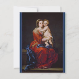 Madonna en kind met Rosary ... Briefkaart