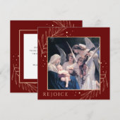 Madonna en kind met Serenading Angels Feestdagenkaart (Voorkant / Achterkant)