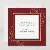 Madonna en kind met Serenading Angels Feestdagenkaart (Achterkant)