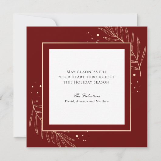 Madonna en kind met Serenading Angels Feestdagenkaart (Achterkant)