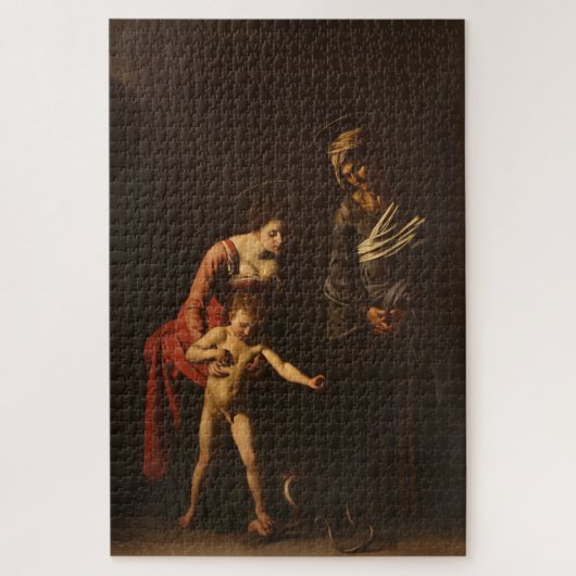 Madonna en kind met Sint-Anna - Caravaggio Legpuzzel (Verticaal)