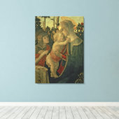 Madonna en Kind met Sint-Janskruid de Baptist (oli Canvas Afdruk (Insitu (Houten vloer))