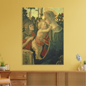Madonna en Kind met Sint-Janskruid de Baptist (oli Canvas Afdruk (Insitu (Woonkamer))