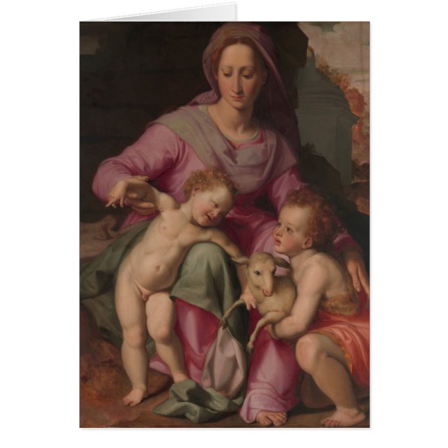 Madonna en kind met Sint John de Baptist (Voorkant)