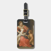Madonna en kind met Sint-John de Baptist Bagagelabel (Voorkant verticaal)