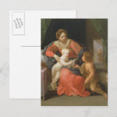 Madonna en kind met Sint-John de Baptist Briefkaart (Voorkant / Achterkant)