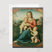 Madonna en kind met Sint-John de Baptist Briefkaart (Voorkant / Achterkant)