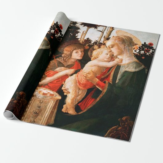 Madonna en kind met Sint-John de Baptist Cadeaupapier (Uitgerold)