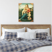 Madonna en kind met Sint-John de Baptist Canvas Afdruk (Insitu (Slaapkamer))