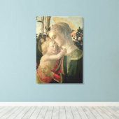 Madonna en Kind met Sint-John de Baptist, detai Canvas Afdruk (Insitu (Houten vloer))