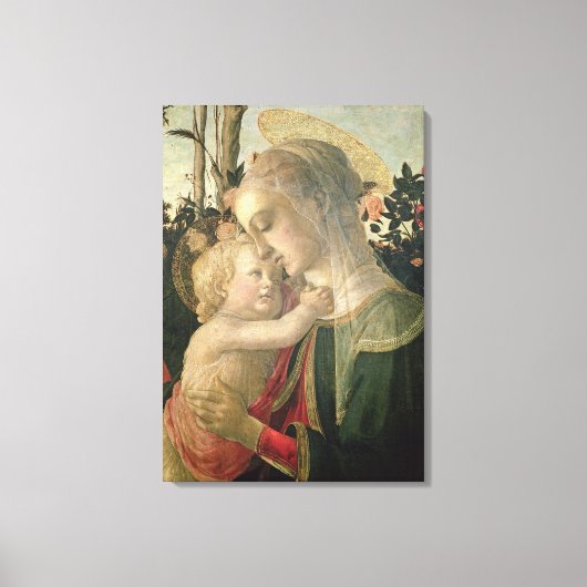 Madonna en Kind met Sint-John de Baptist, detai Canvas Afdruk (Voorkant)